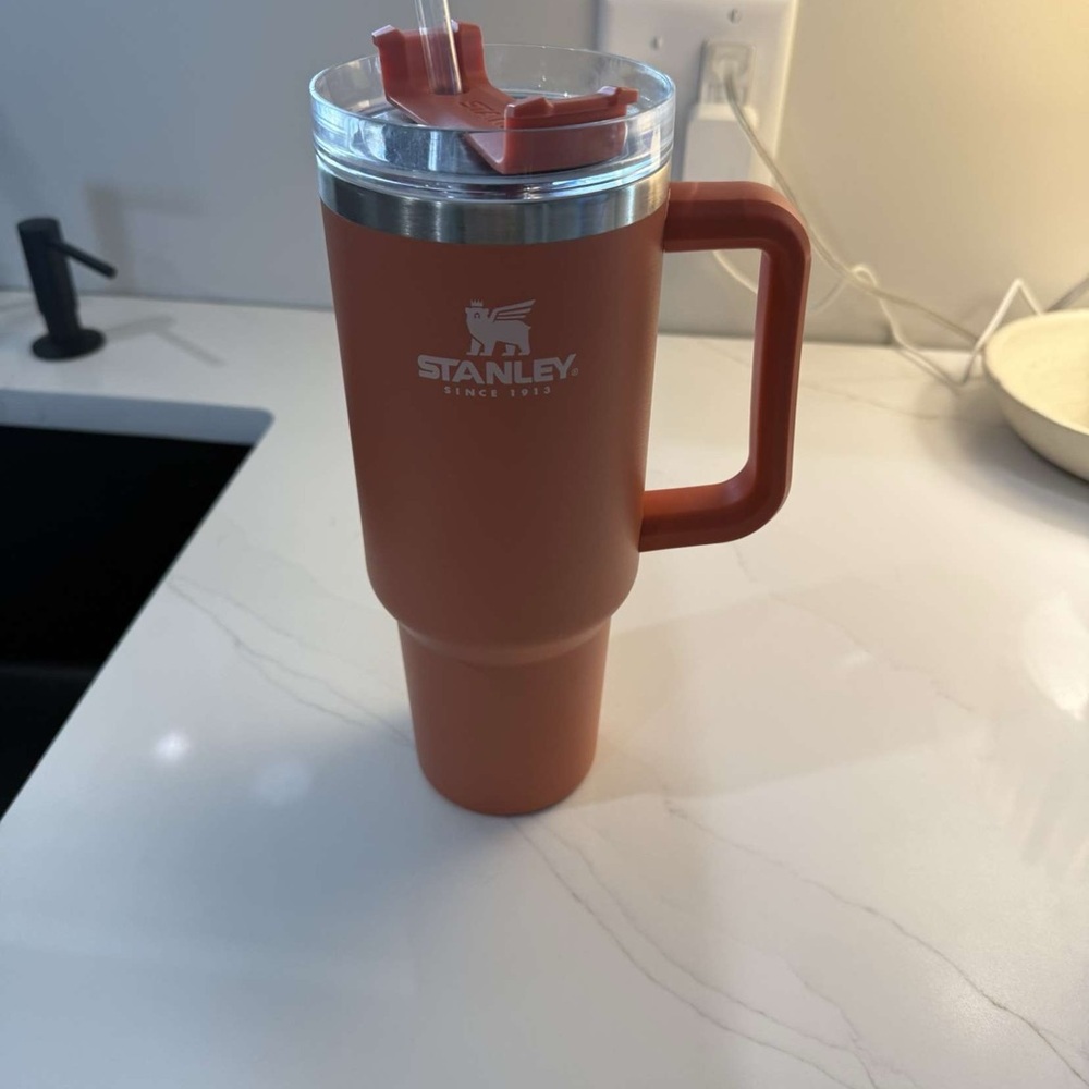 Stanley Orange Tumbler with Handle